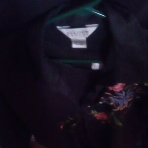 Allison Taylor Black Blazer with Floral Embroidery